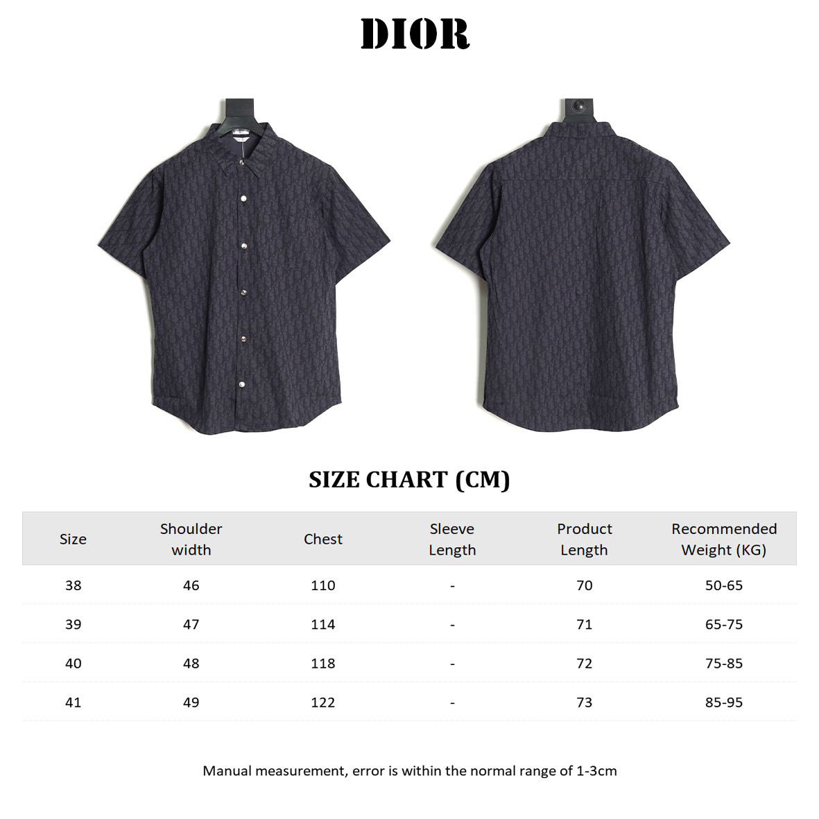 D*or short-sleeved shirts