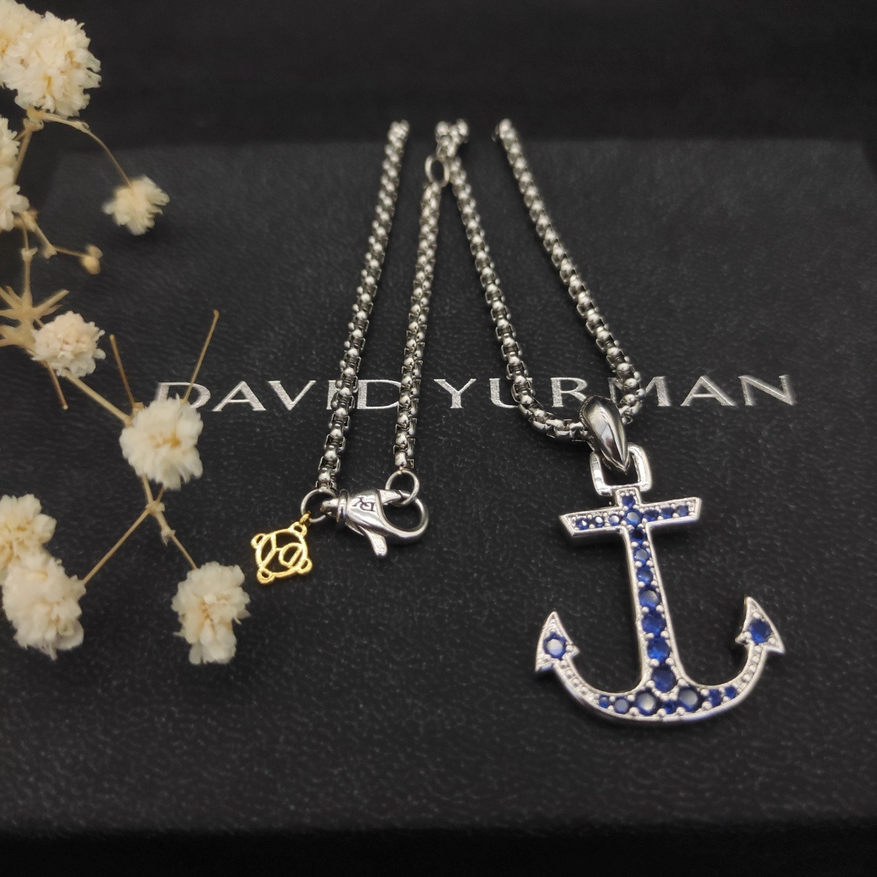 dau1d Yvrm*n sea anchor necklace(chain length 50+5cm delay chain chain thickness 3mm)