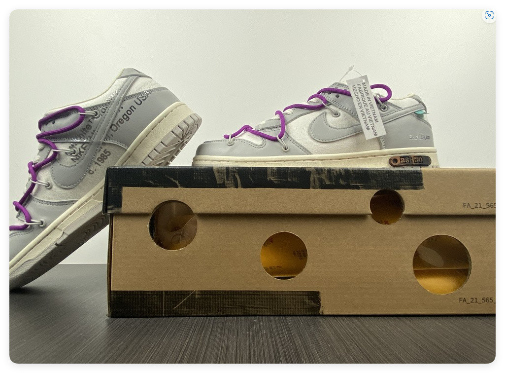 UA Nike Dunk Low Off-White Lot 28