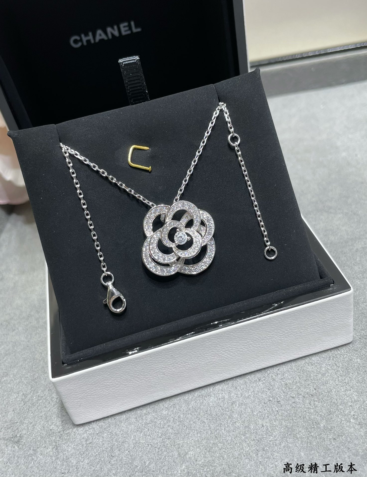Ch*el camellia necklace