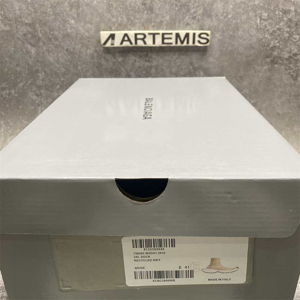 Balenciga 3XL Beige Sock Sneaker