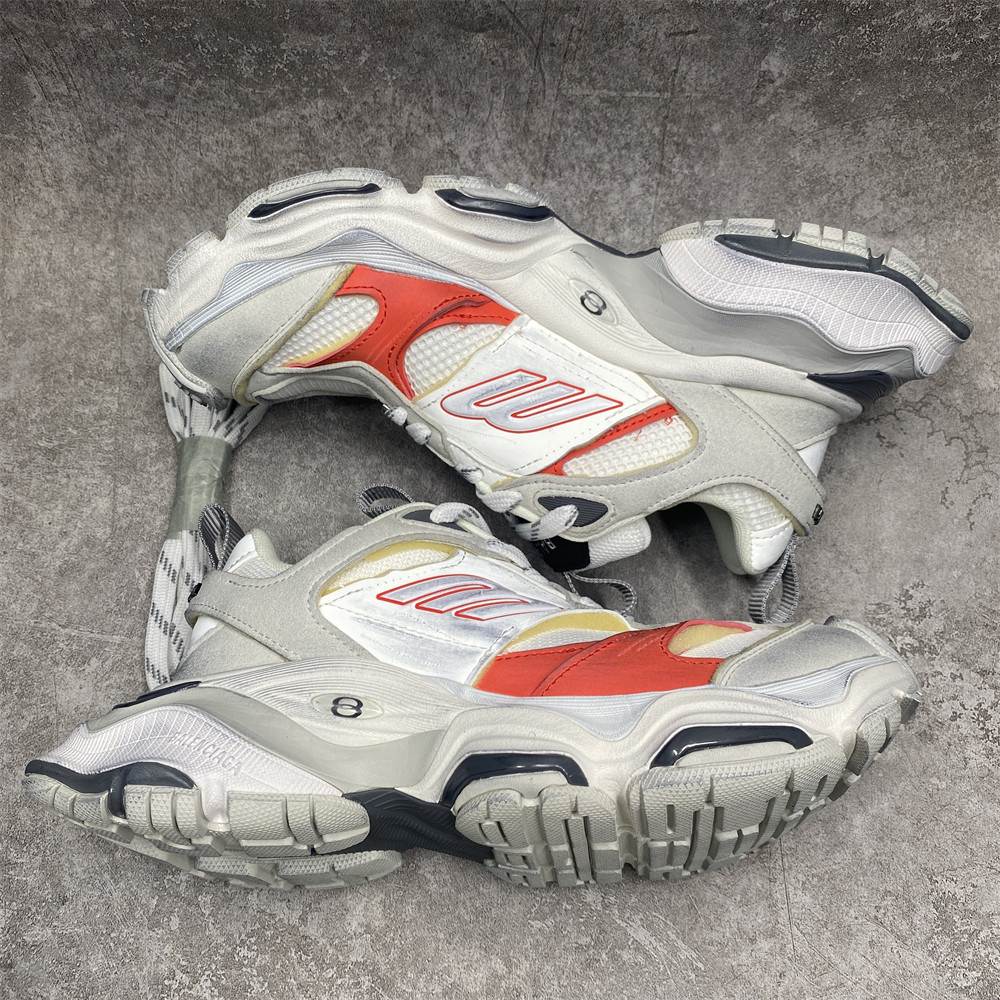 Balenciga Cargo White Grey Red