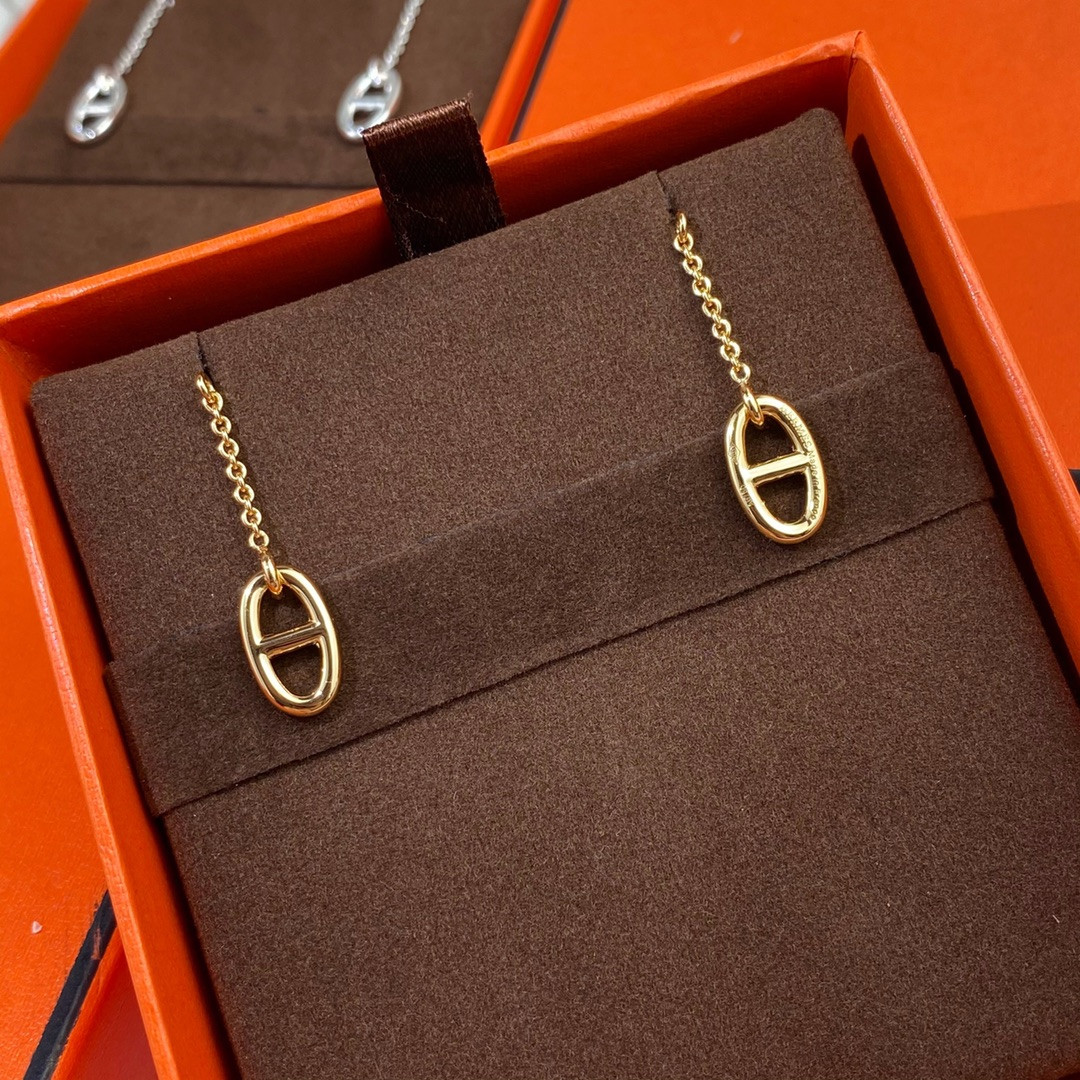 H**mes h farandole sterling silver earrings