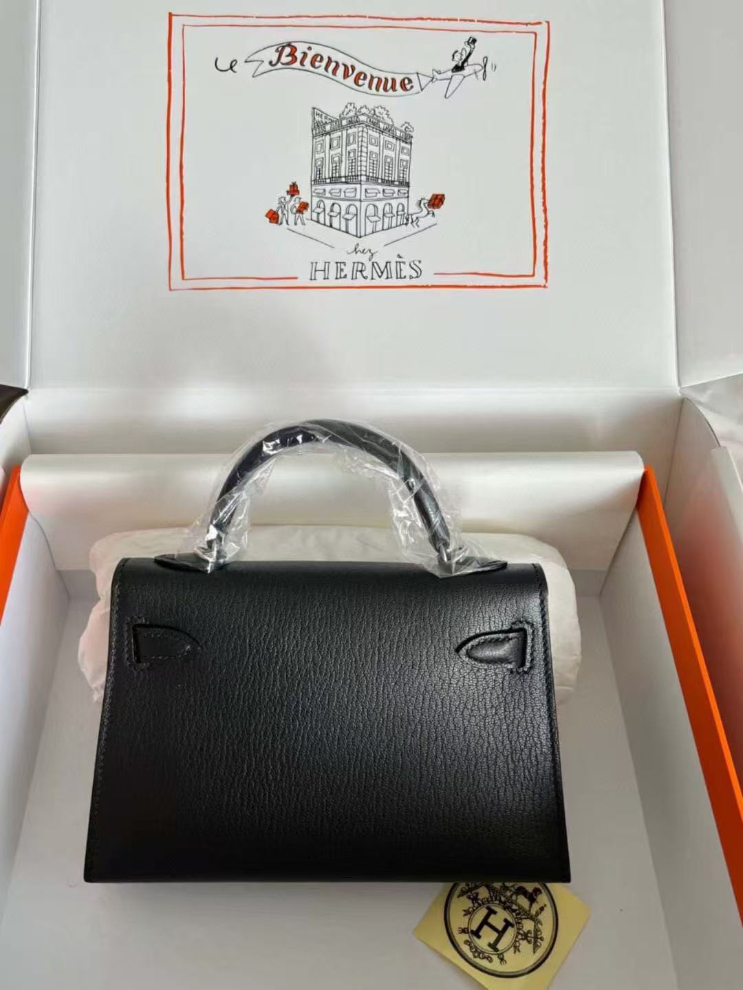 H**mes mini kelly chèvre 19 19×6×12cm