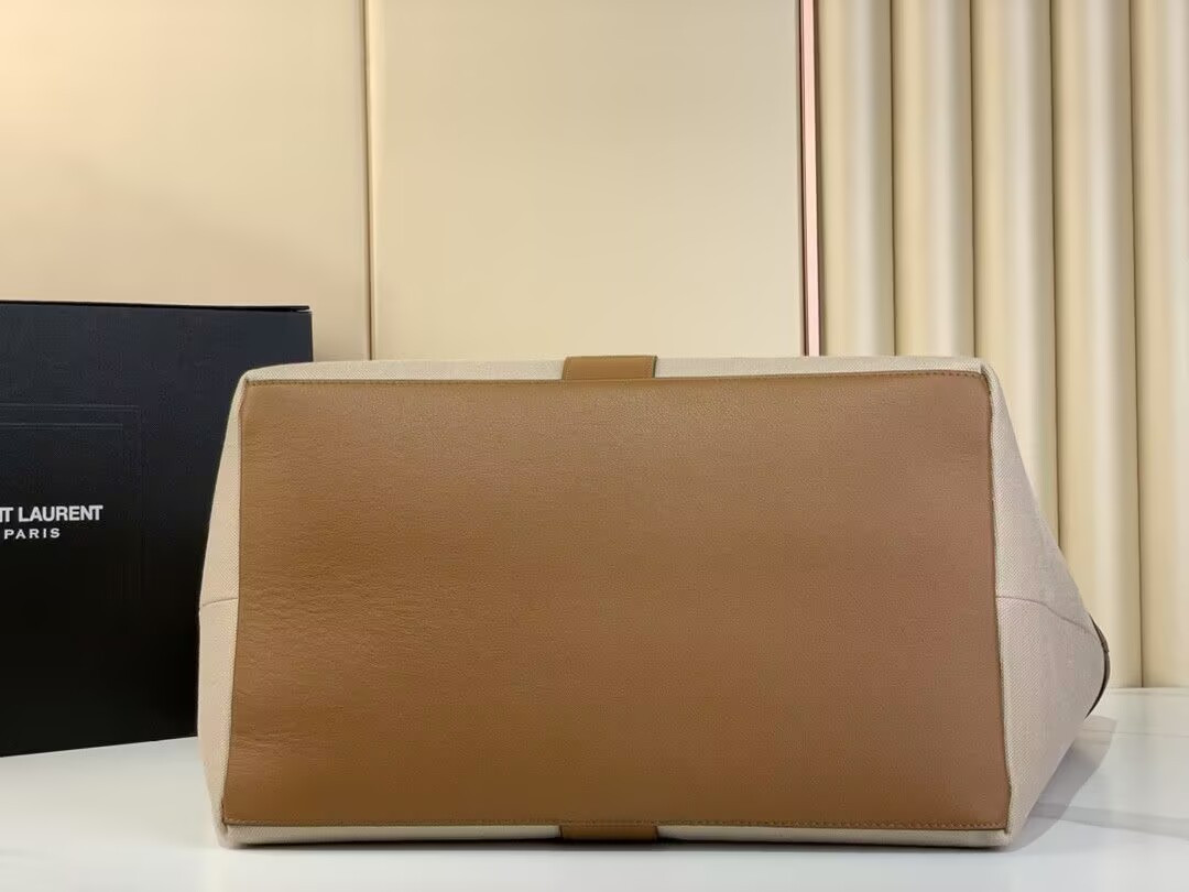Y*L y tote in canvas and leather 37×32×7cm