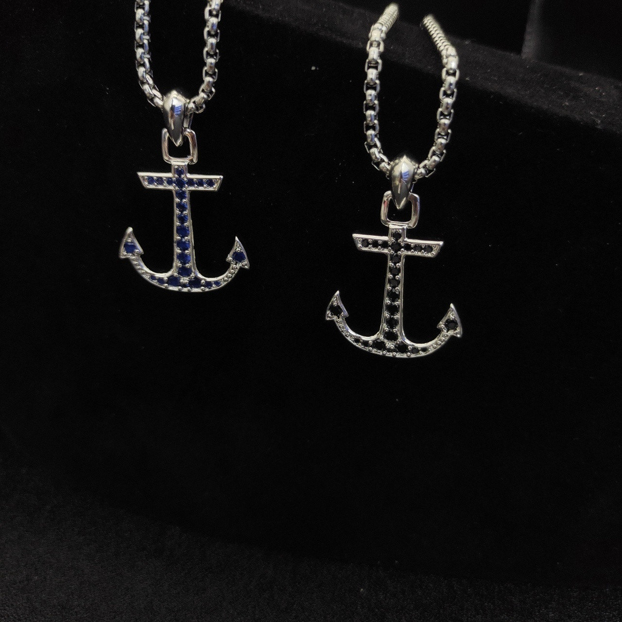 dau1d Yvrm*n sea anchor necklace(chain length 50+5cm delay chain chain thickness 3mm)