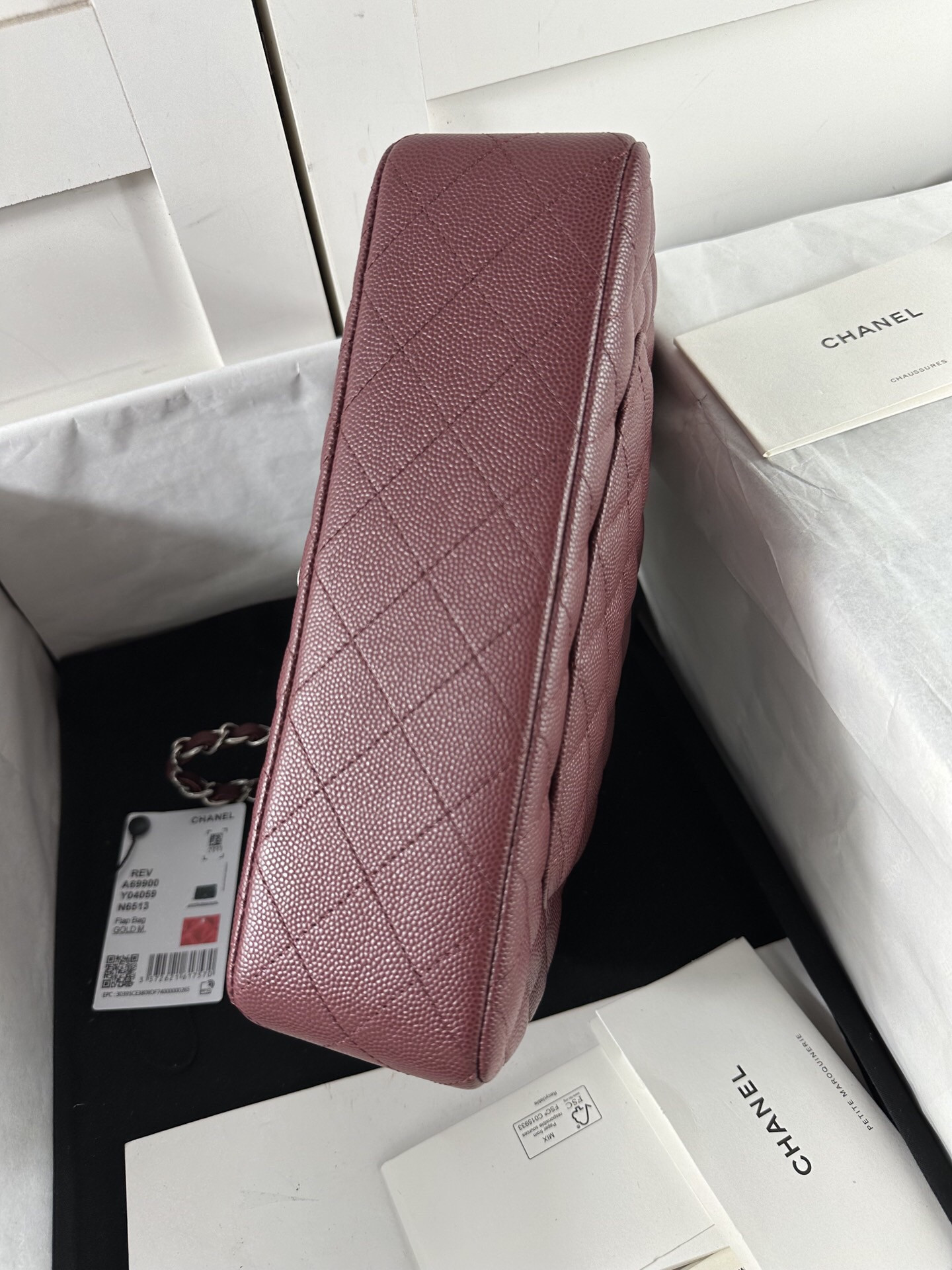 Ch*el classic 11.12 handbag 14.5×23×6cm