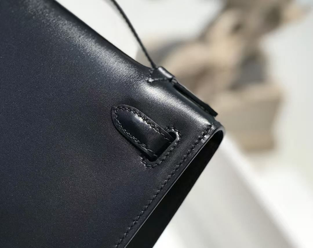 H**mes kelly 22 mini box leather 22x7x13cm