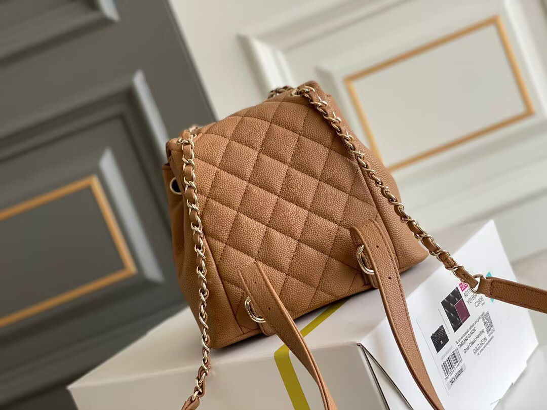 Ch*el small backpack 16.5x17.5x10cm