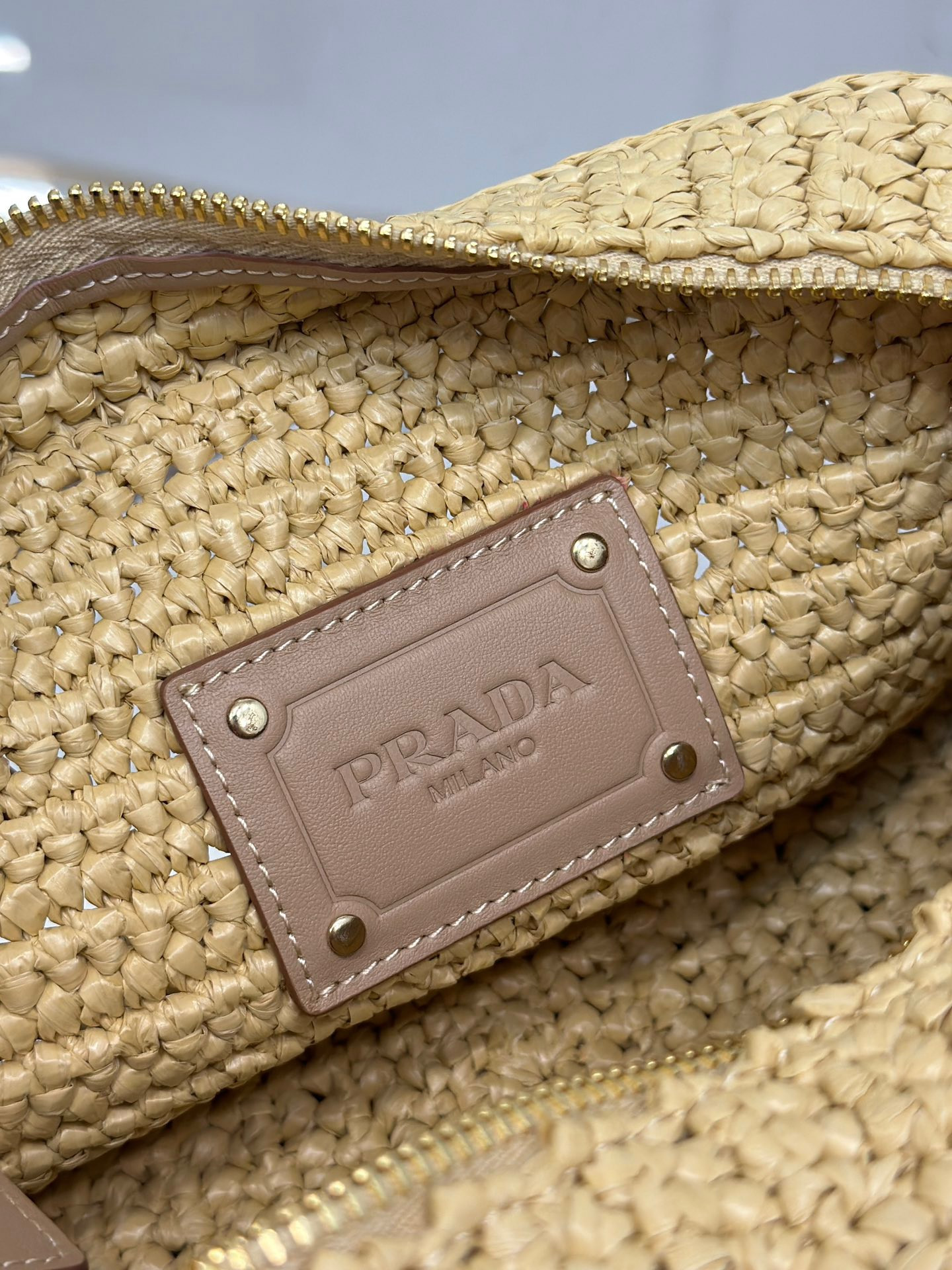 Pra*a crochet Pra*a brique bag color natural