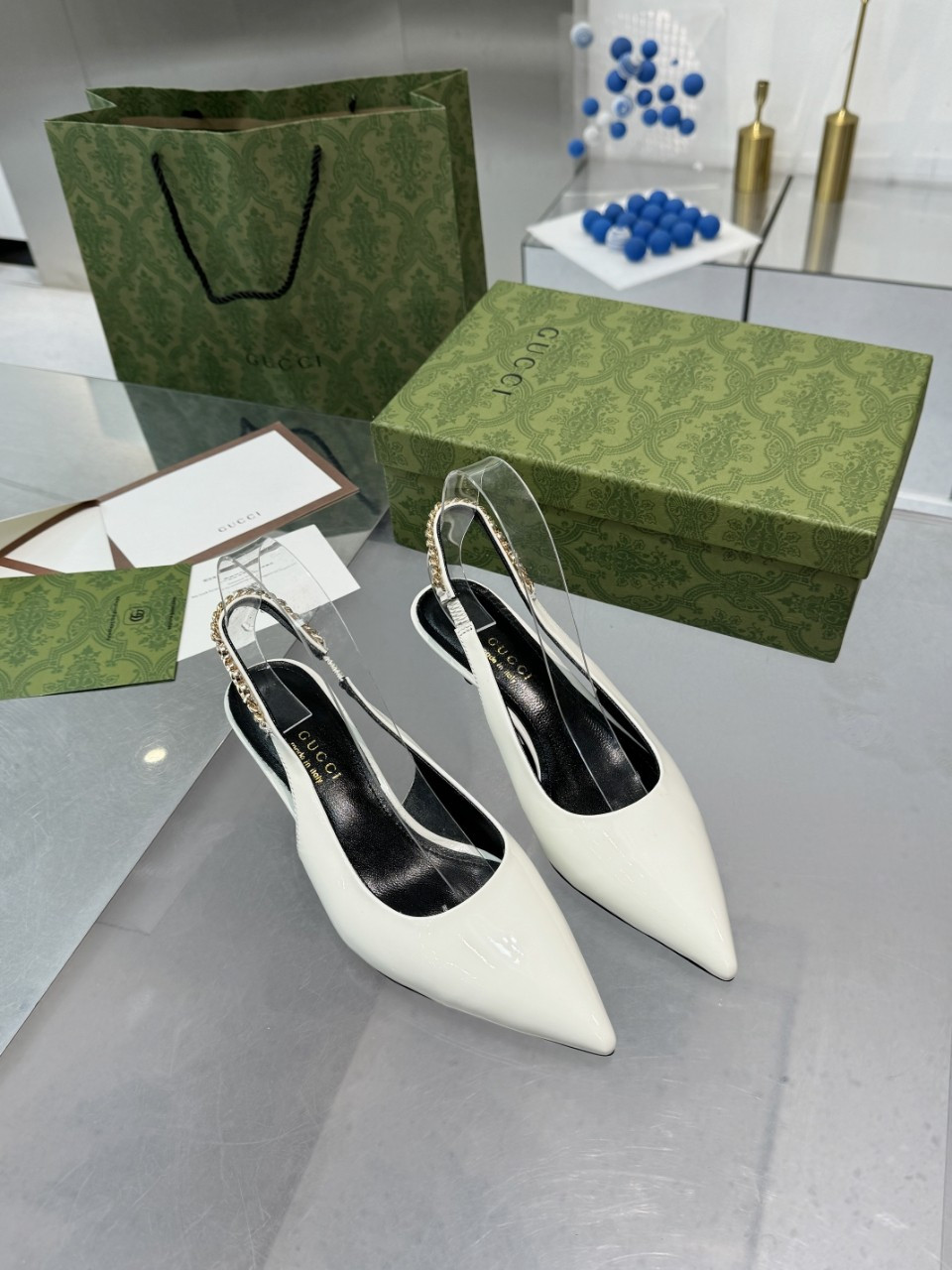 G*u*i signoria slingback pump mid-heel shoes