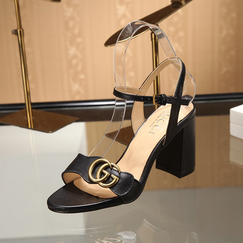 ua G*u*i horsebit mid-heel sandal