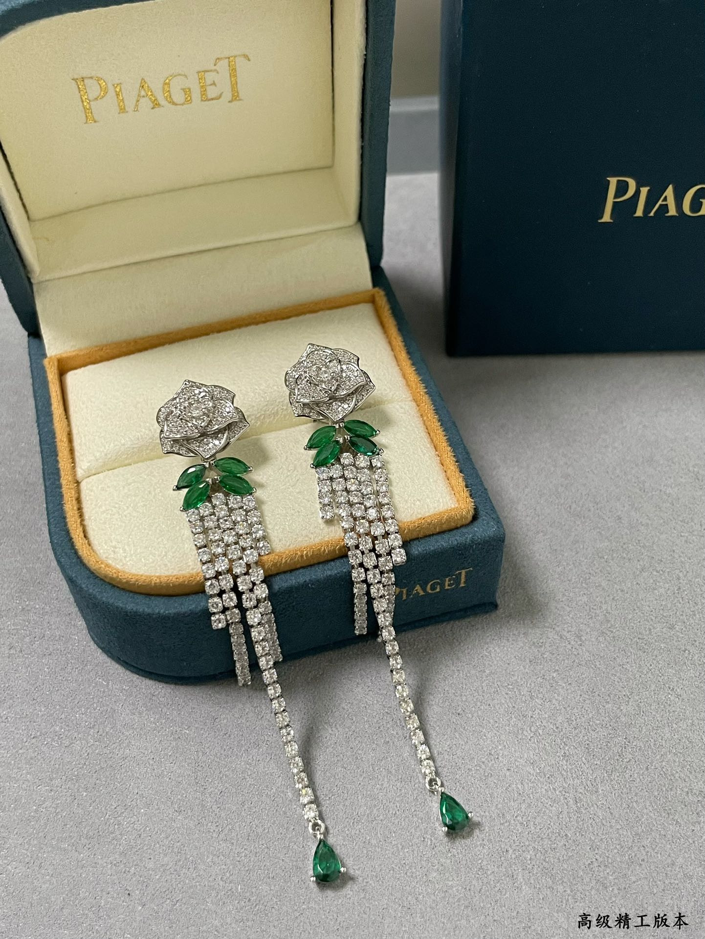 P1aget rose tassel earrings