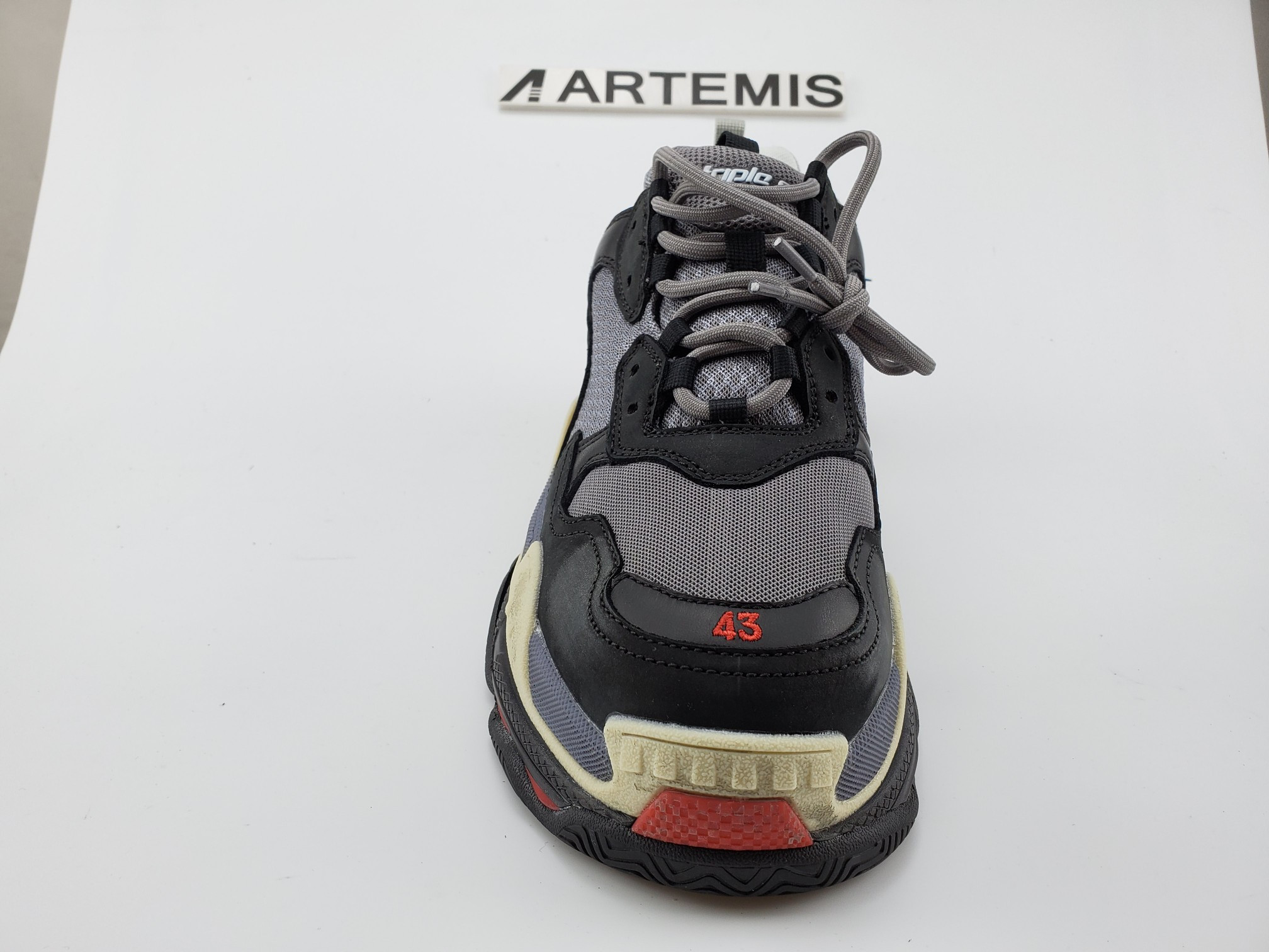 Balenciga Triple S light Grey Red