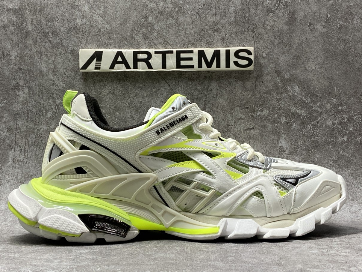 Balenciga Track Trainer White Fluo Yellow