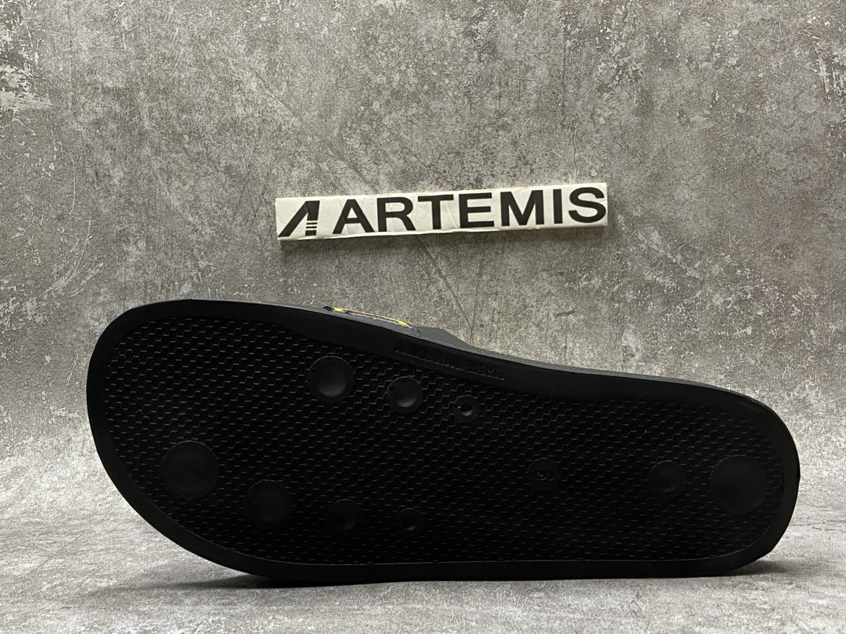 OFF-WHITE Slide Black Yellow (No Shoe Box)