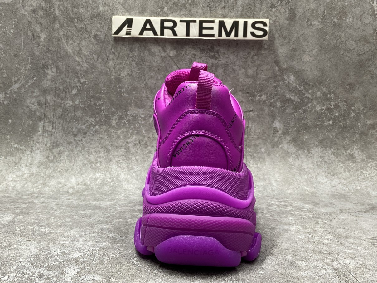 Balenciga Triple S Allover Logo Pink