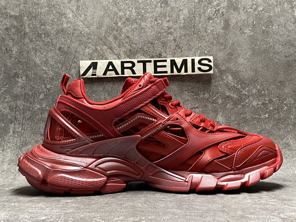 Balenciga Track 5.0 Burgundy Red