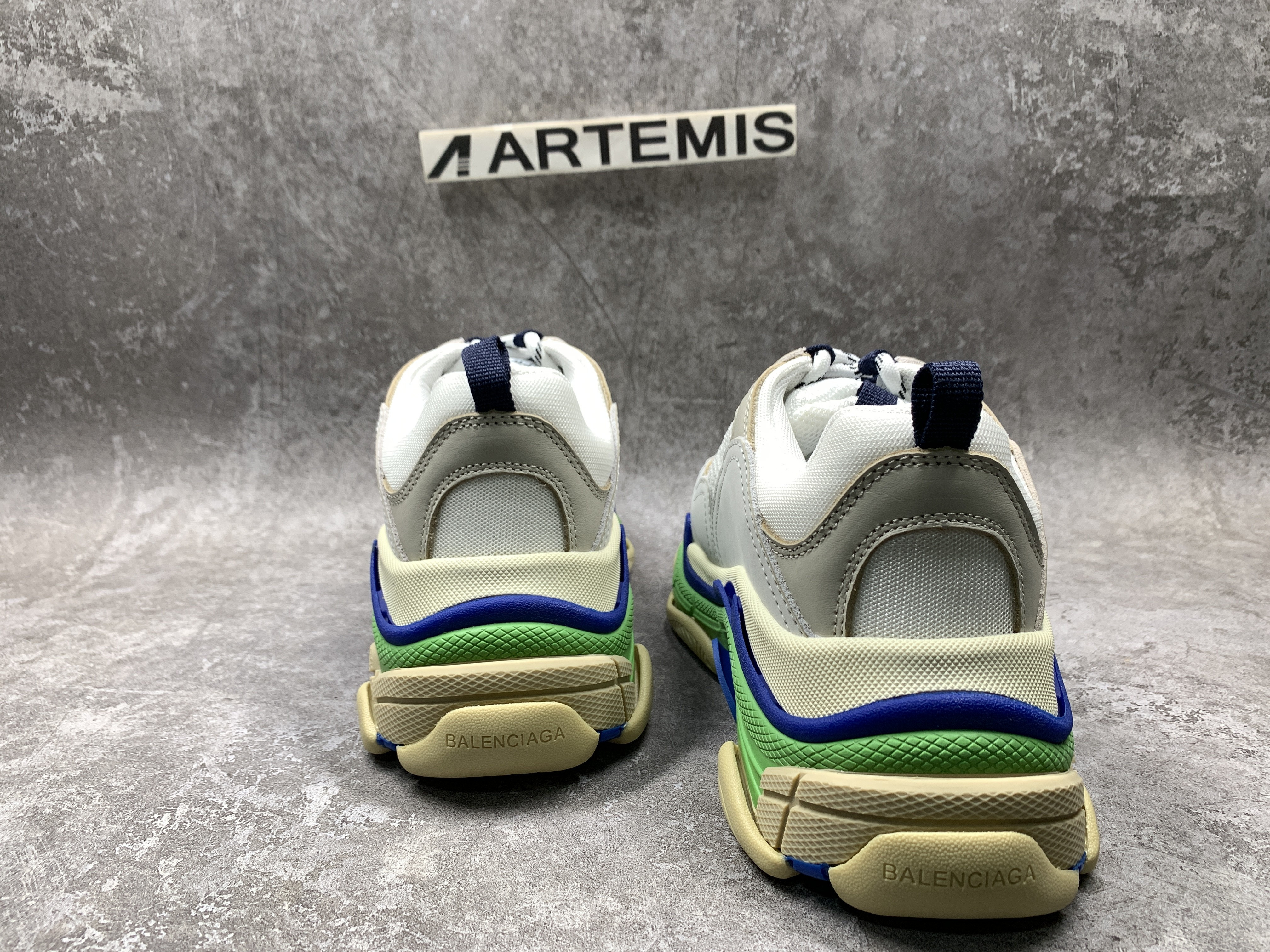 Balenciga Triple S Blue Green