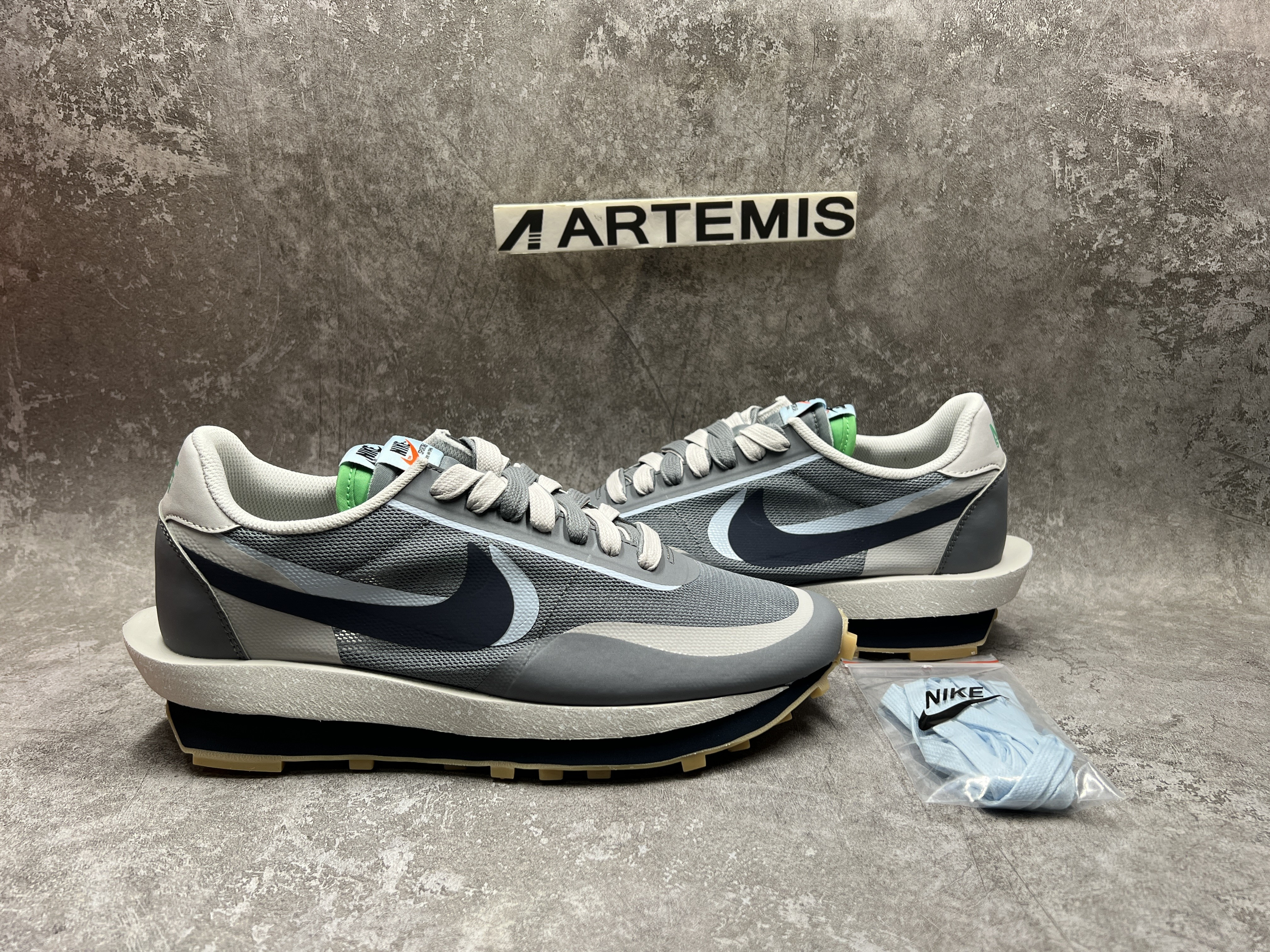Nike LD Waffle Sacai CLOT Kiss of Death 2 Cool Grey