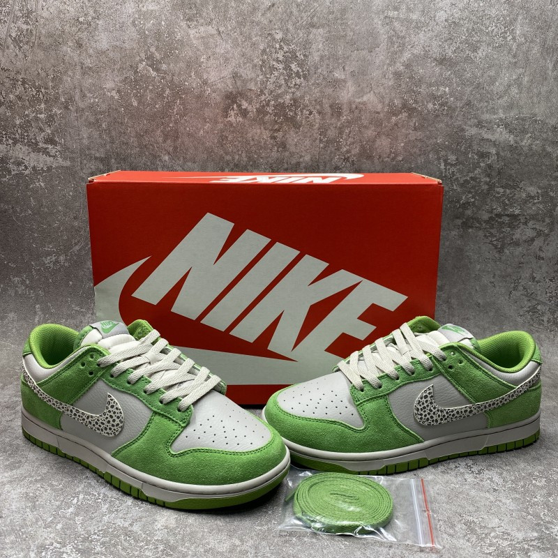 nike dunk low as safari swoosh Ch10rophyll