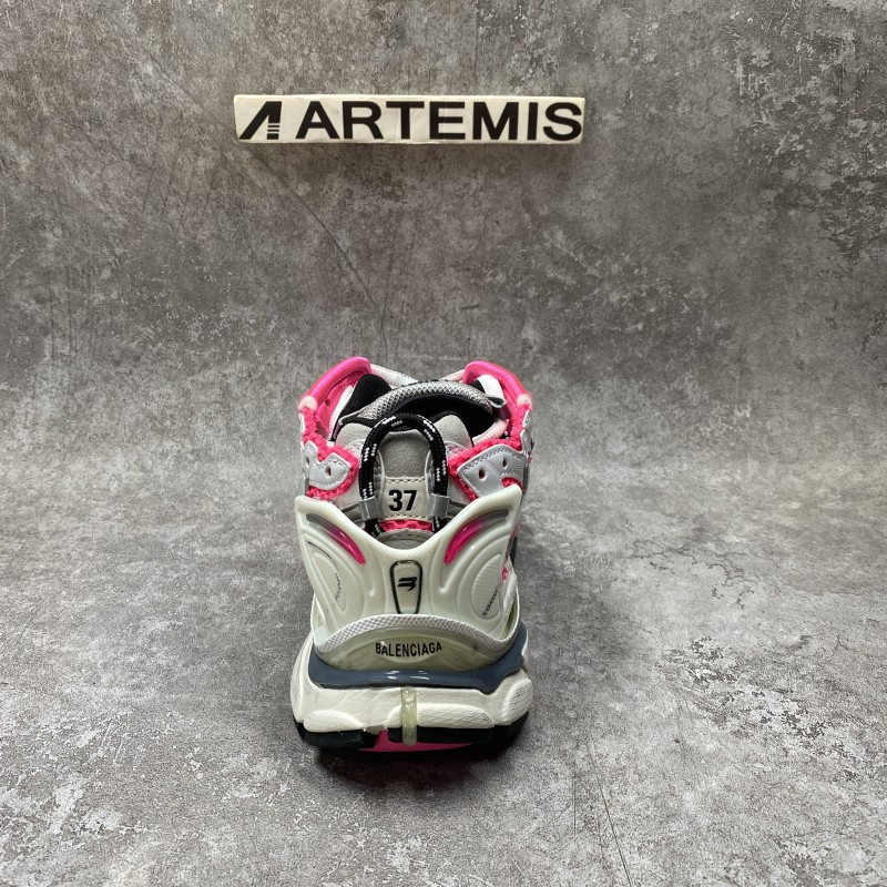 Ba*len*cia*ga wmns runner sneaker white neon pink