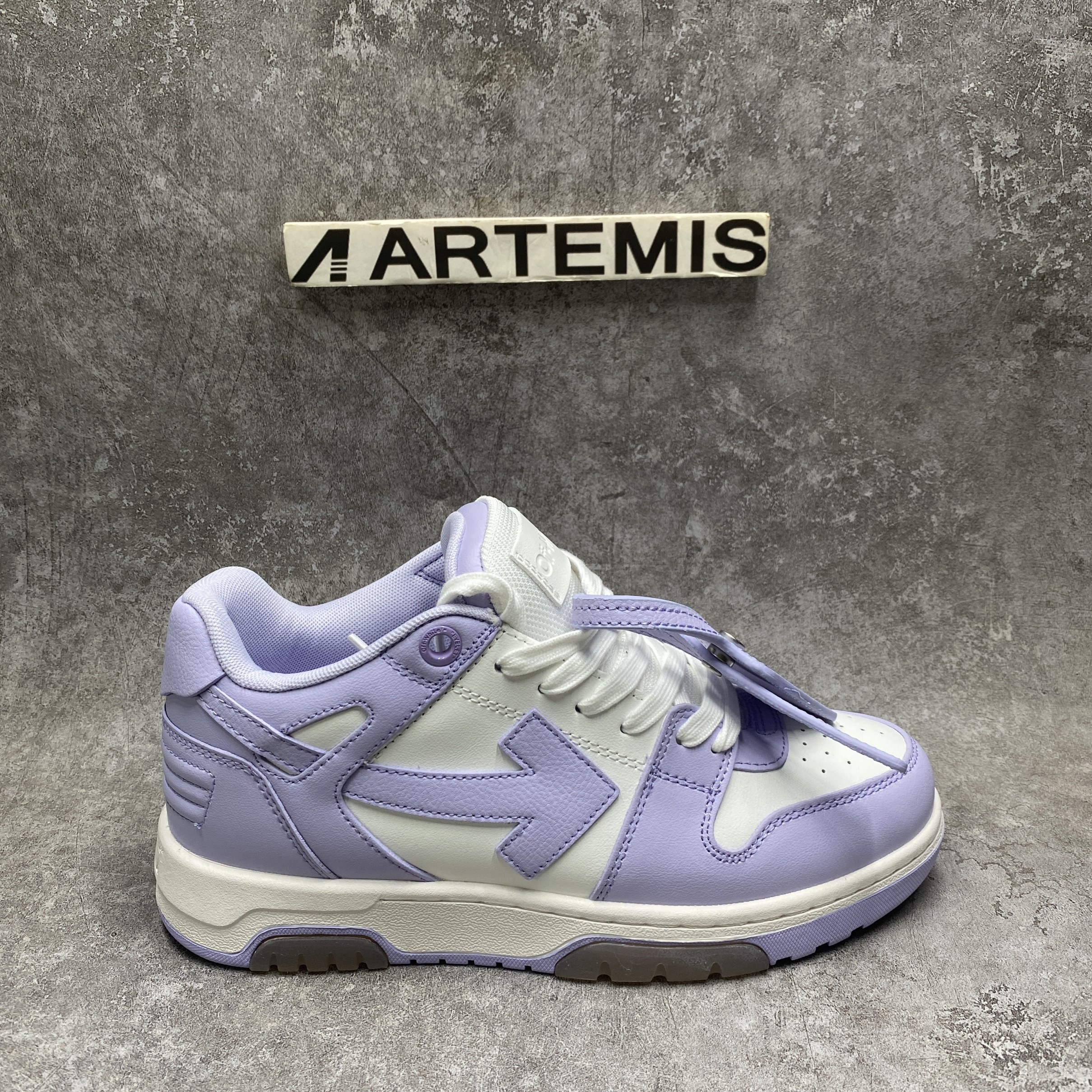 Off White Out Of Office Sneaker in White Lilac