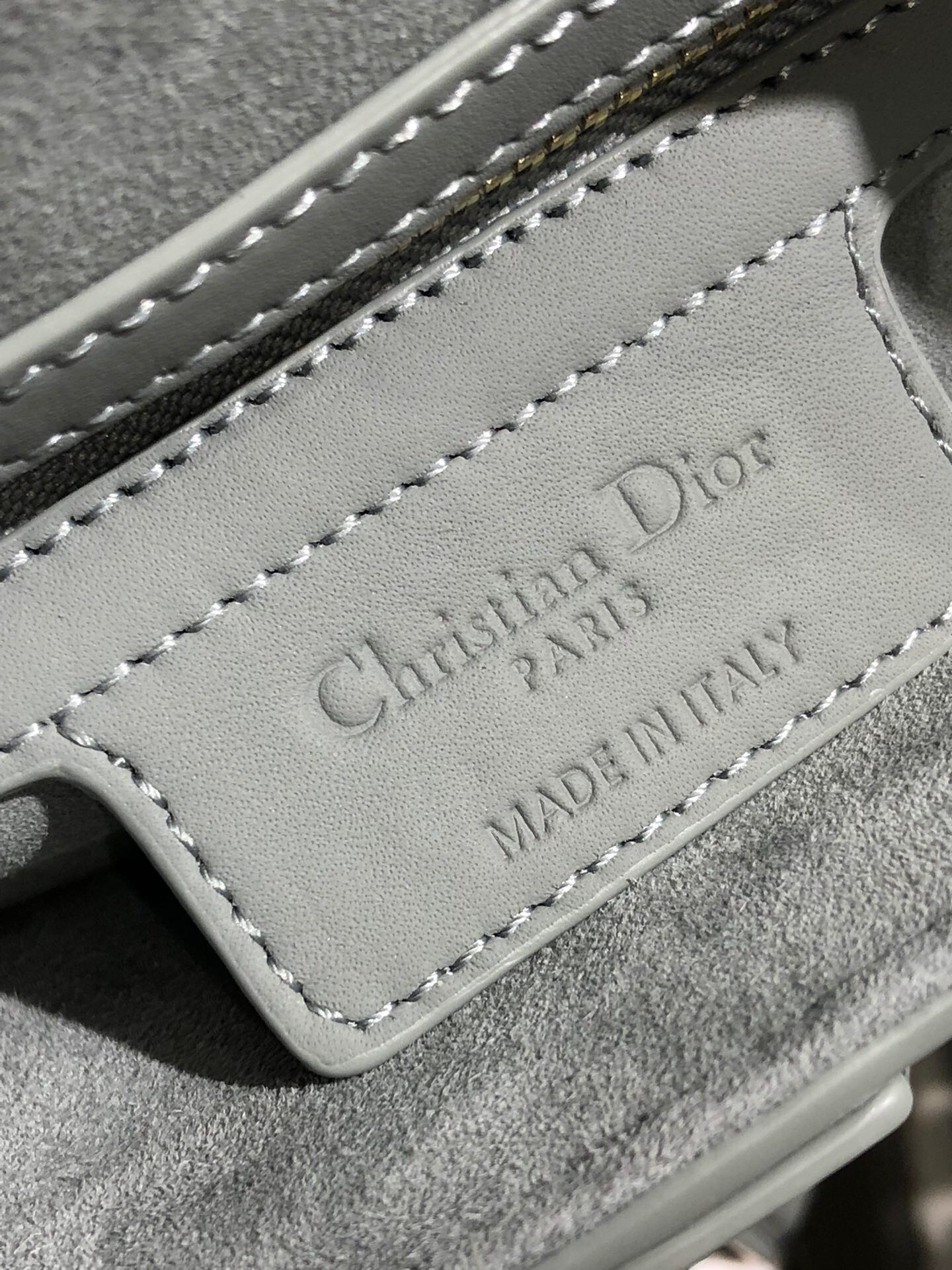 D*or saddle bag placid blue smooth calfskin 25.5x20x6.5cm