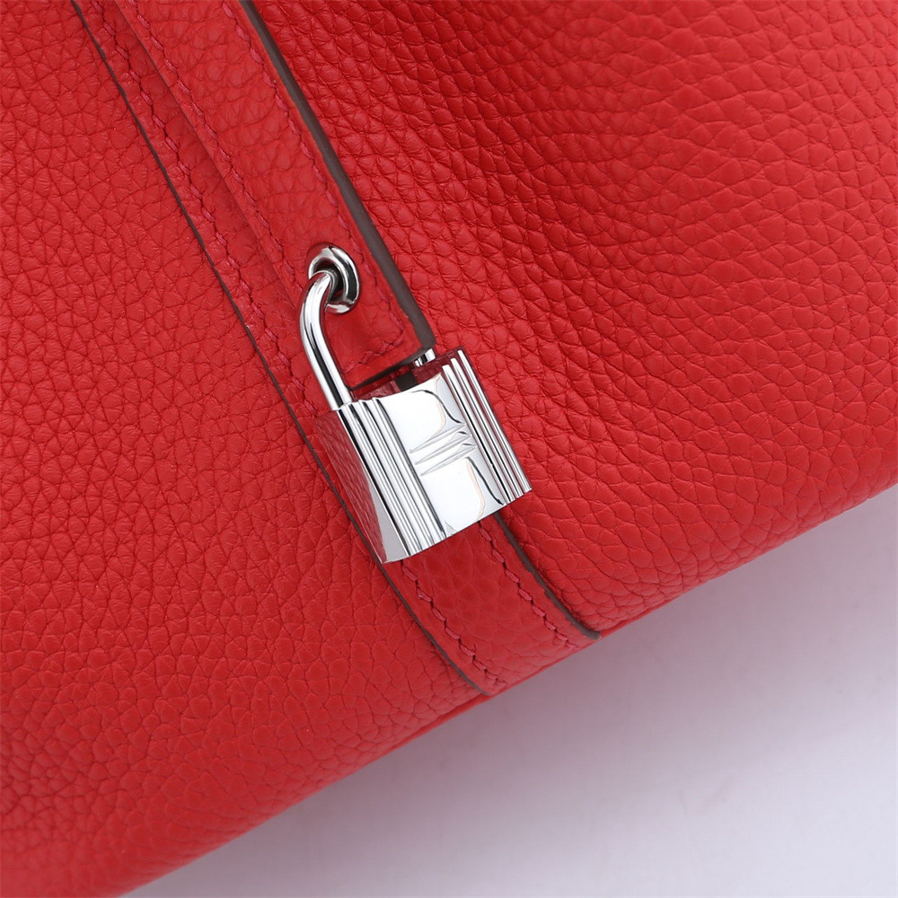 H**mes picotin 18cm bright red without original box