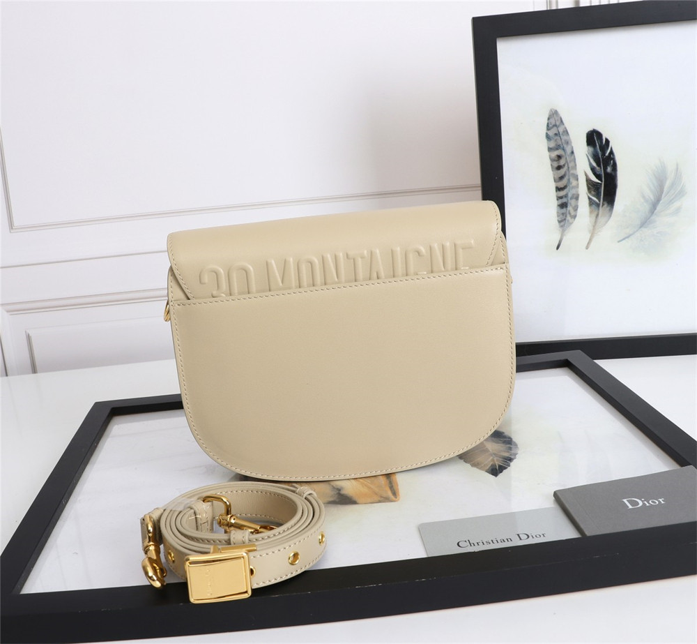 medium D*or bobby bag beige box calfskin