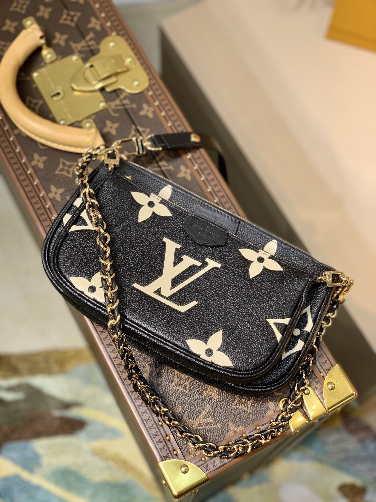 l0*is V*t0n m45777 multi pochette accessoires 9.4 x 5.3 x 1.6 inches