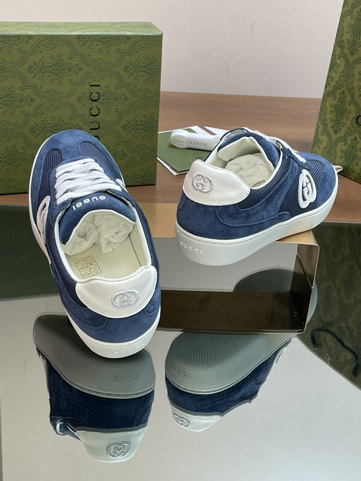 ua G*u*i interlocking g sneaker blue
