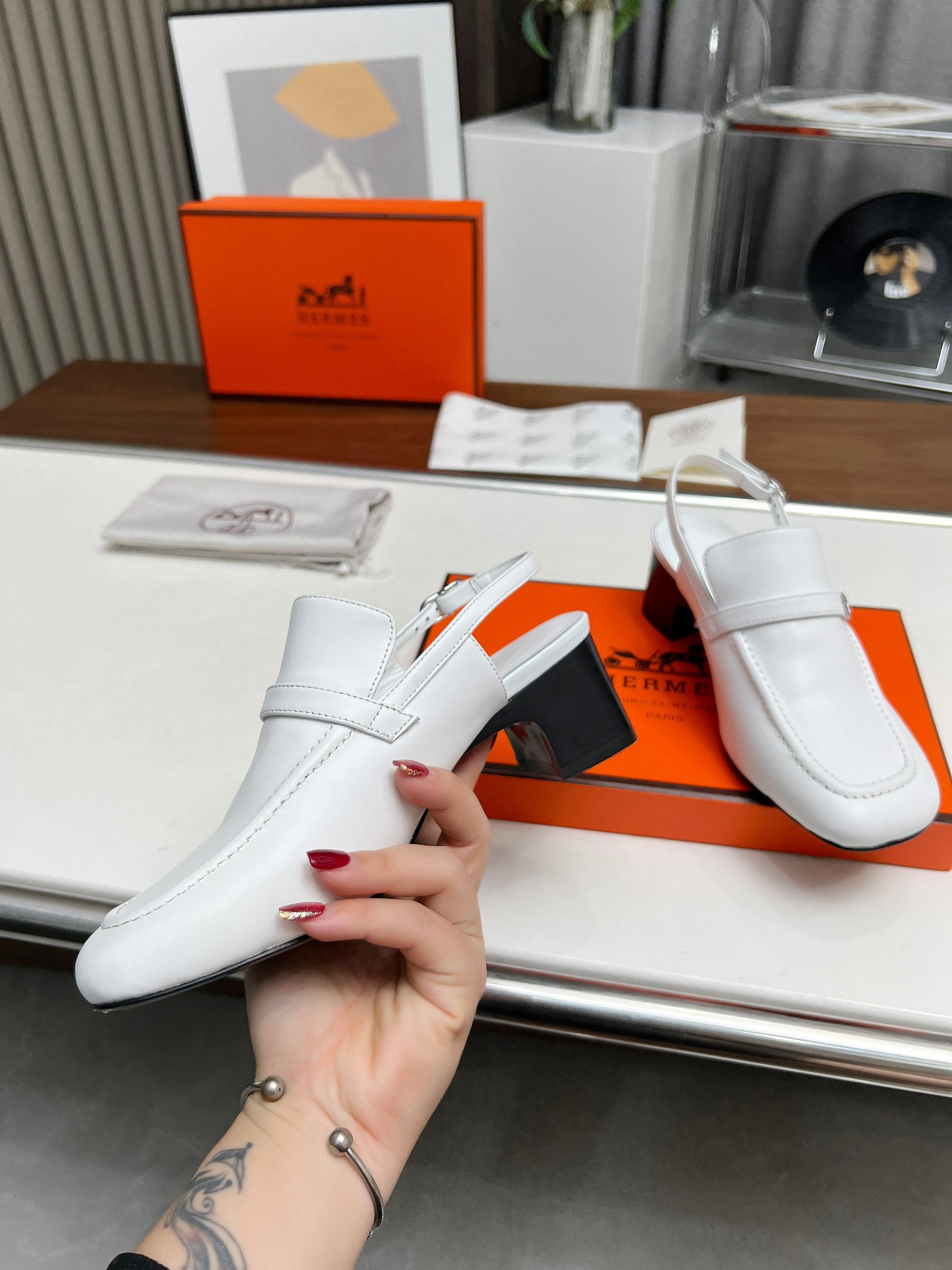 ua H**mes infinie 50 pump