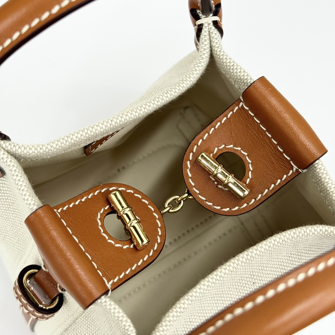 L**o p*ana micro bale bag cotton, linen 23 x 16 x 14 cm