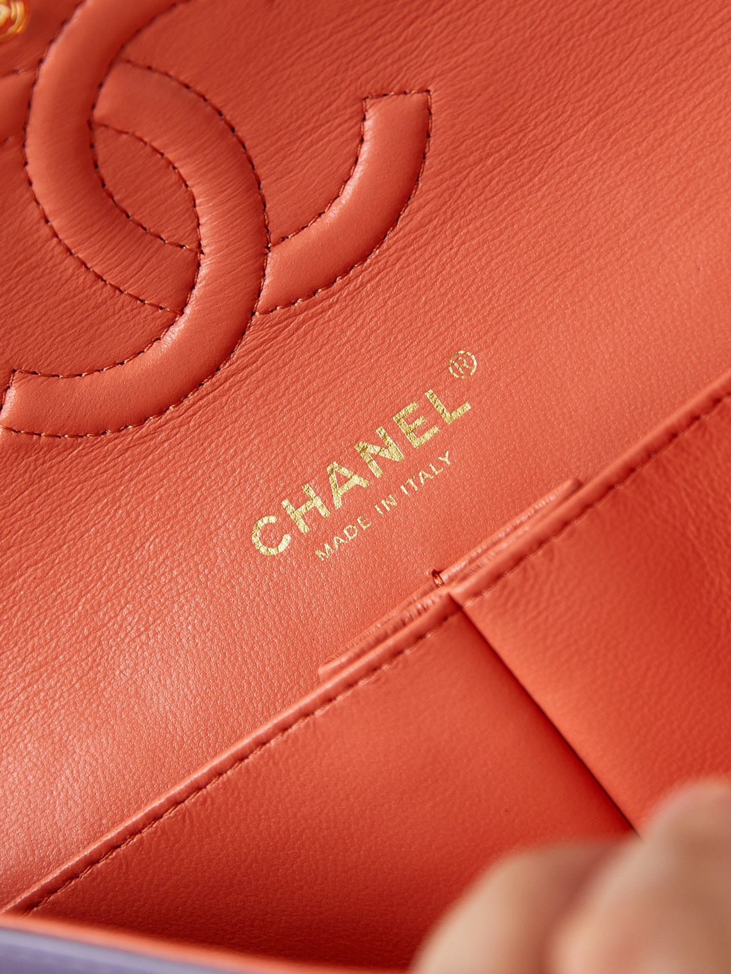 Ch*el classic flap bag 15.5×25.5×6.5cm