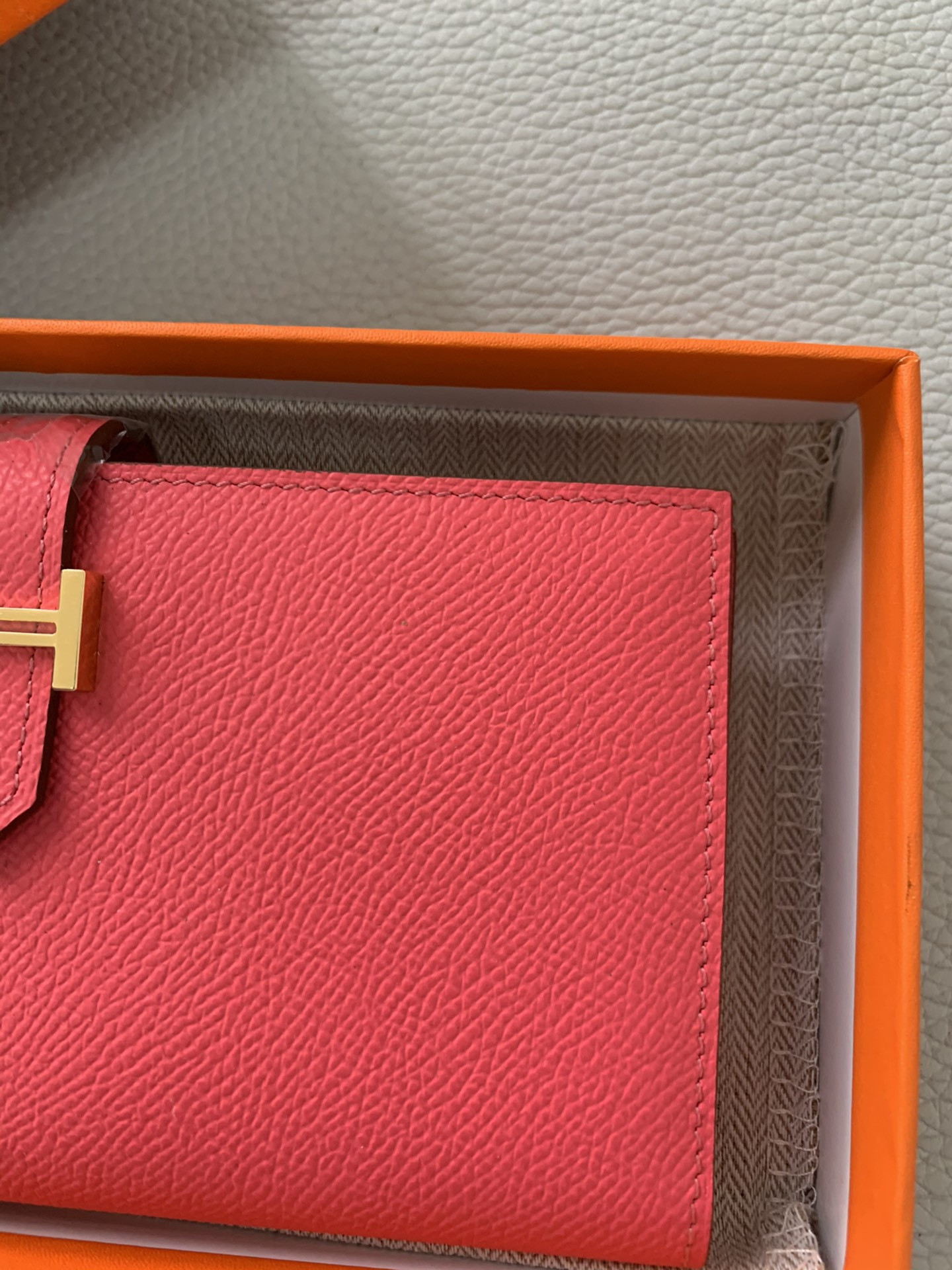 H**mes long wallet 17.5x9.5cm