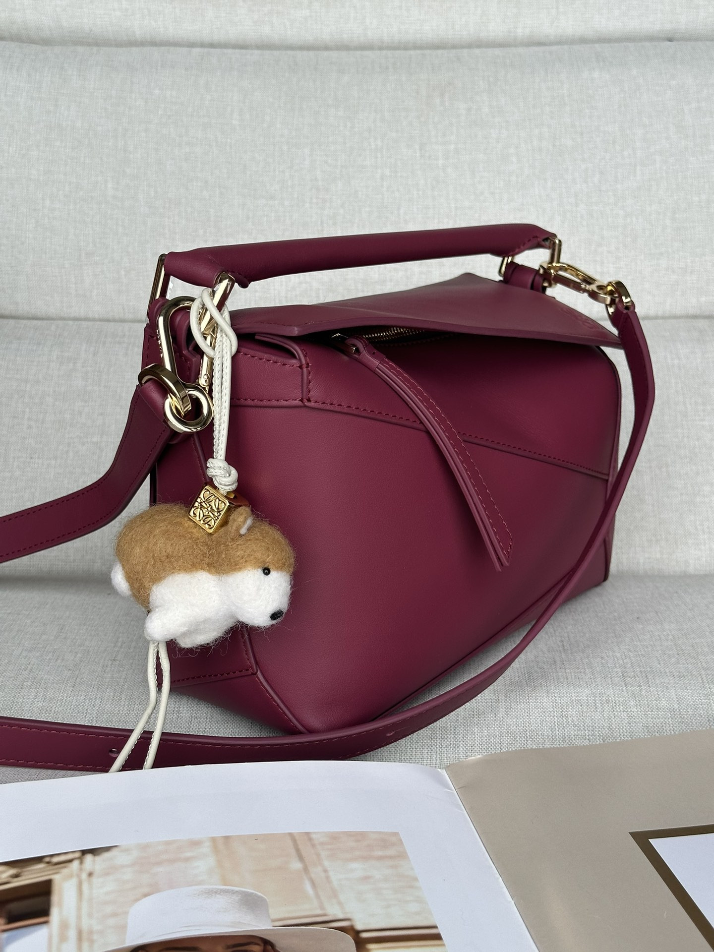 L0ew* small puzzle bag in classic calfskin 24x10.5x16.5cm