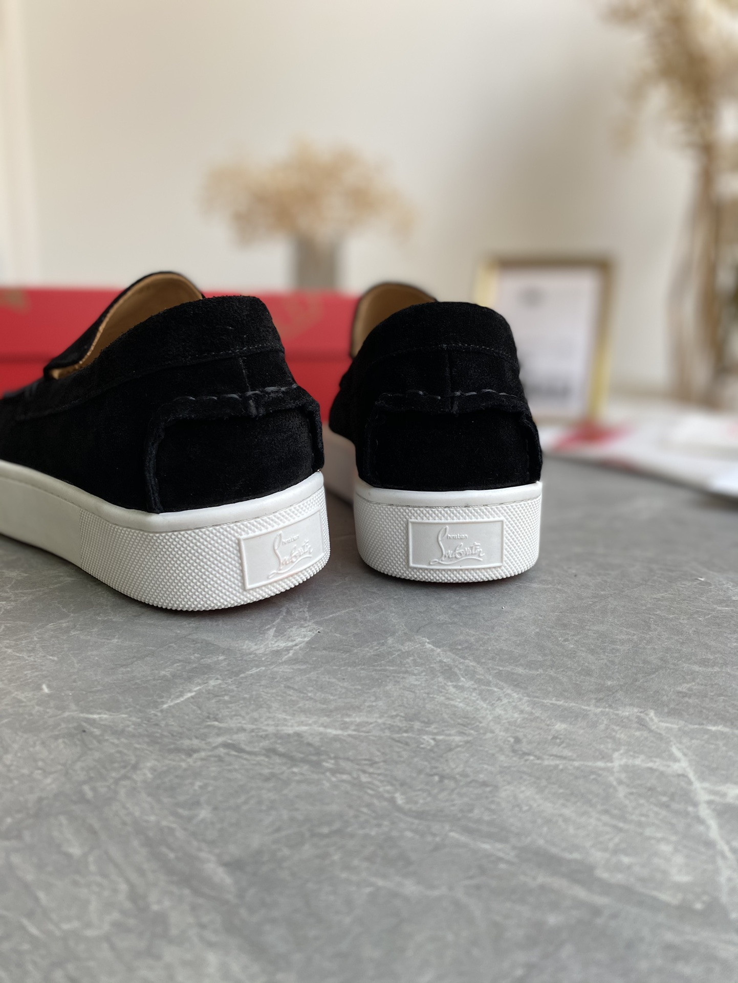 ua Ch**an louboutin thick-soled loafers