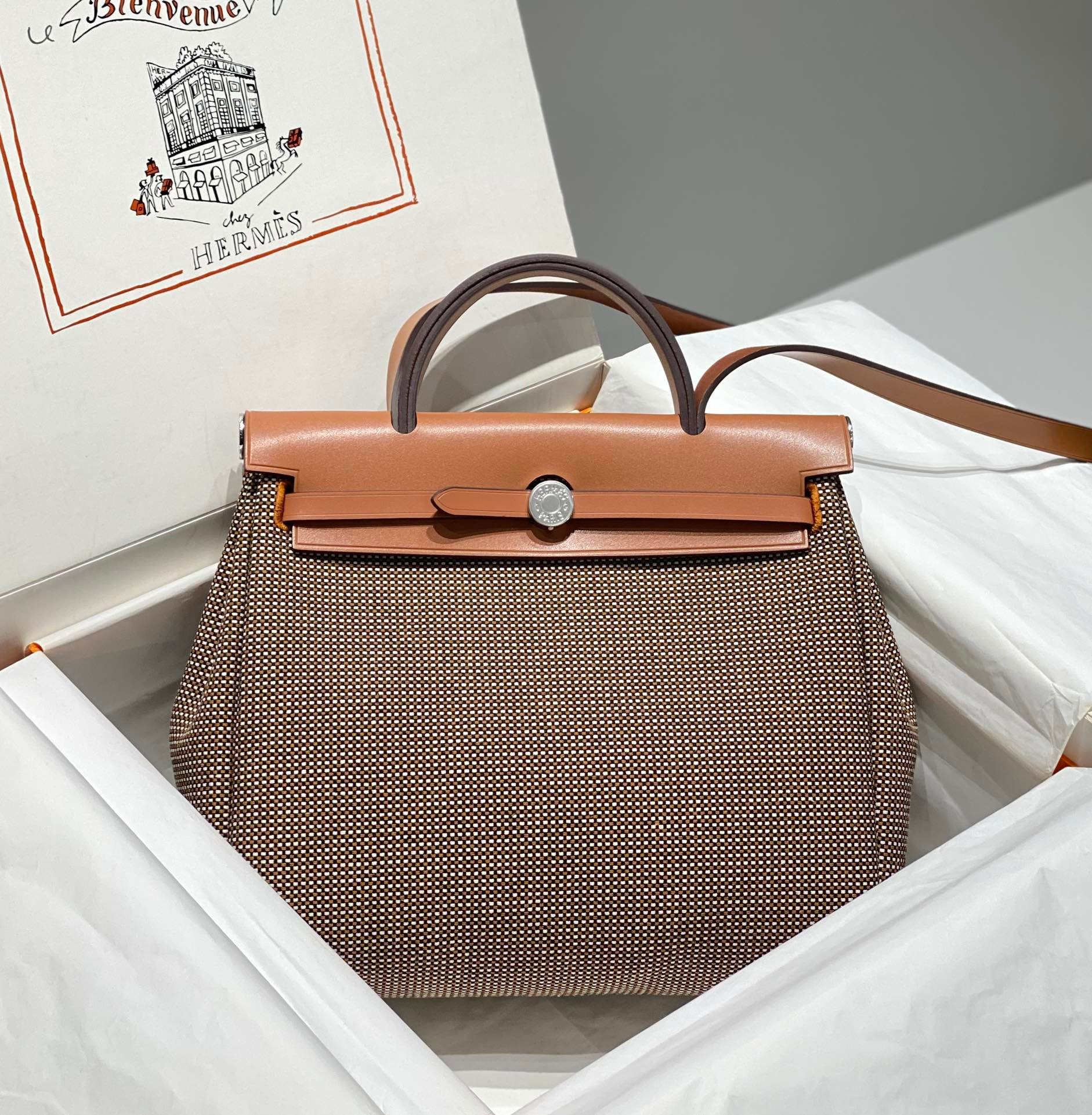 H**mes herbag 25x31x10cm