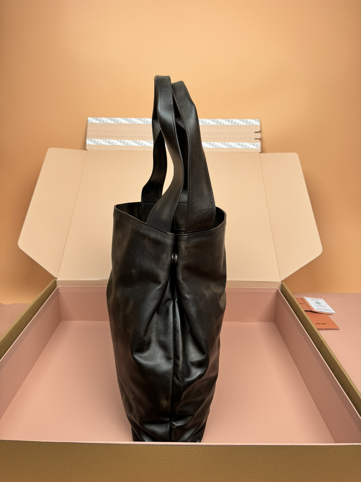M1v M1v leather hobo bag 39x38.5x11cm