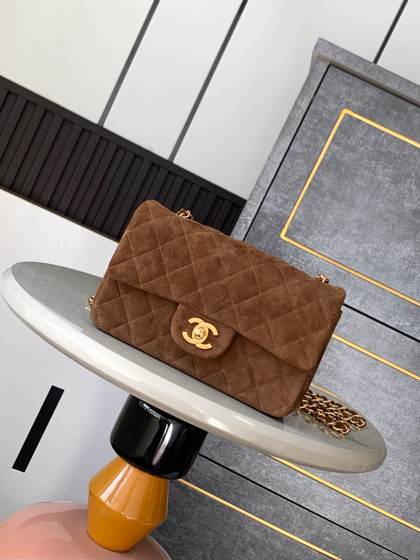Ch*el mini classic 11.12 handbag 20 12×20×6cm