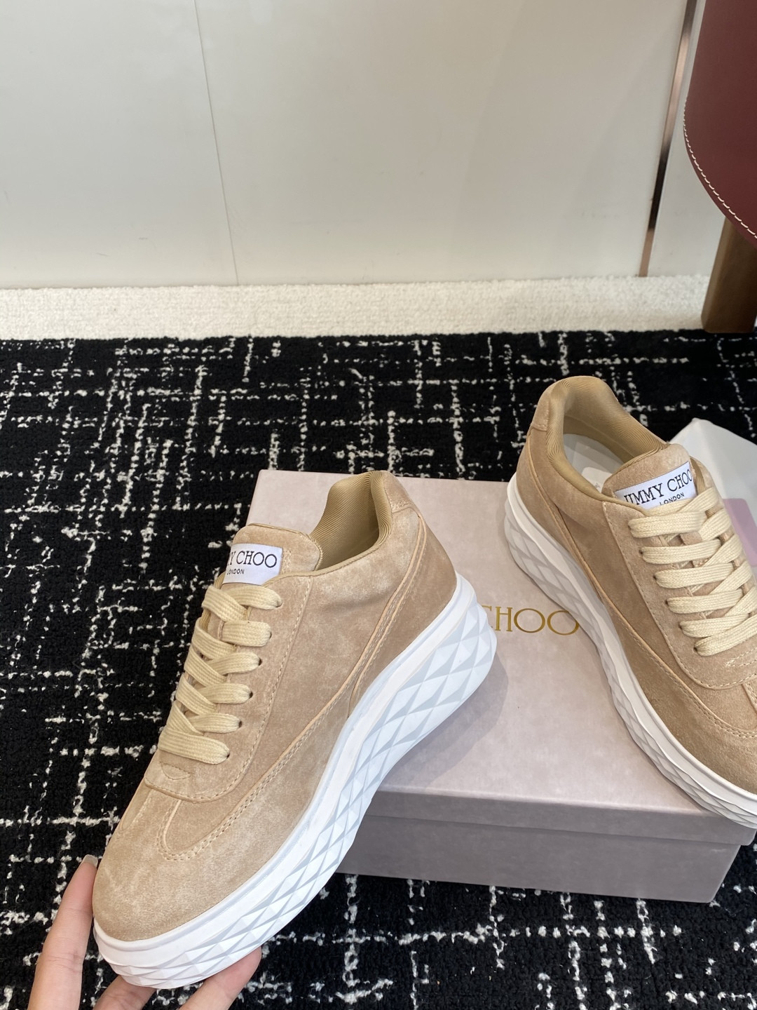 ua ji*y ch* Di*m*nd light maxi f sneakers
